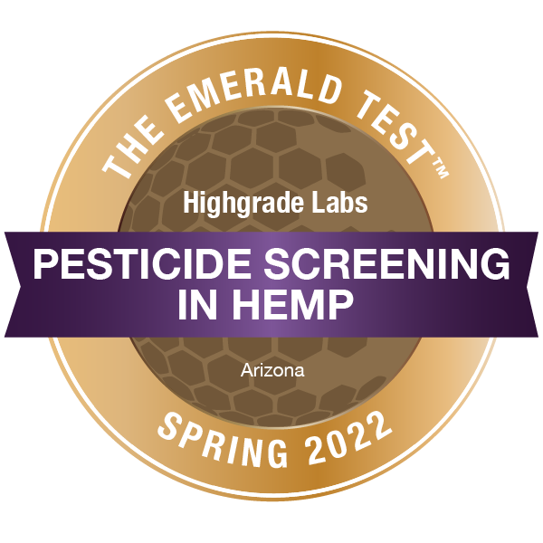 highgrade-labs-arizona-emerald-test-badge-spring-2022-pesticide-screening-in-hemp