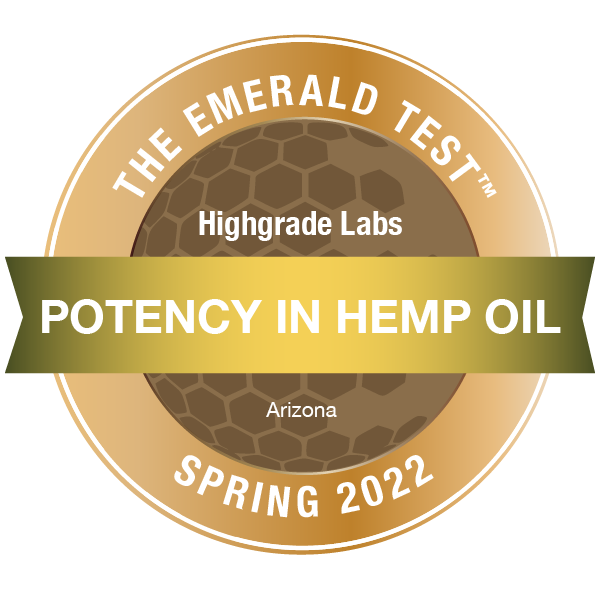 highgrade-labs-arizona-emerald-test-badge-spring-2022-potency-in-hemp
