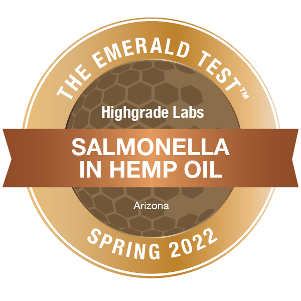 highgrade-labs-arizona-emerald-test-badge-spring-2022-salmonella-in-hemp