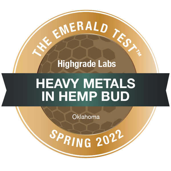 highgrade-labs-oklahoma-emerald-test-badge-spring-2022-heavy-metals-in-hemp